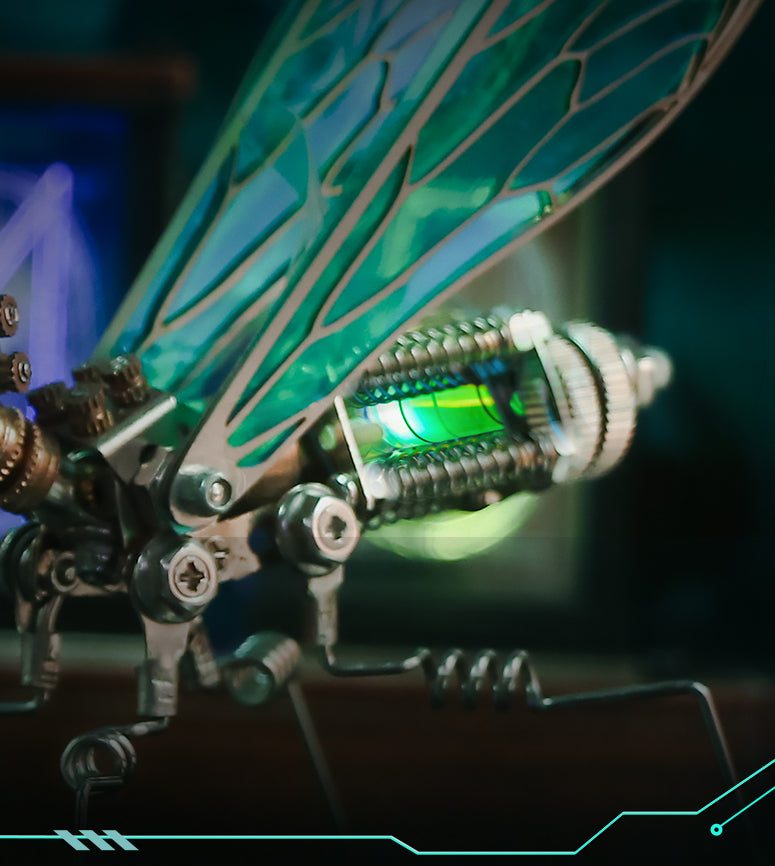 Mechanical Praying Mantis Gift Decoration Figure, Insect / Mech Fans DIY Metal Assembly Toy Model, Best Festival Present for Boys