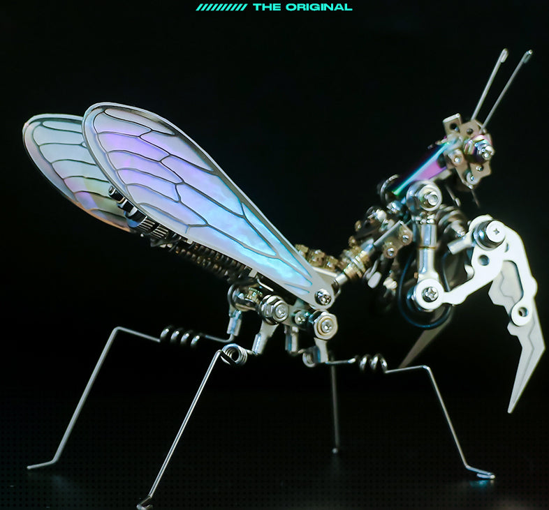 Mechanical Praying Mantis Gift Decoration Figure, Insect / Mech Fans DIY Metal Assembly Toy Model, Best Festival Present for Boys