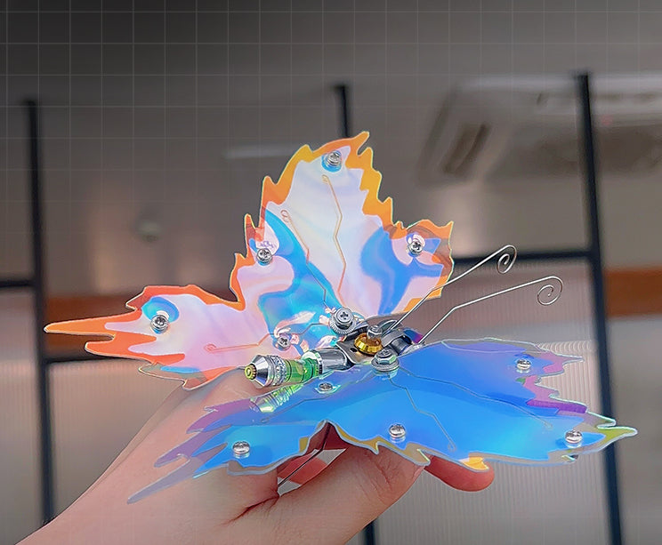 Mechanical Butterfly Metal Steampunk Assembly Toy DIY Trendy Cyberpunk hairpin Decoration