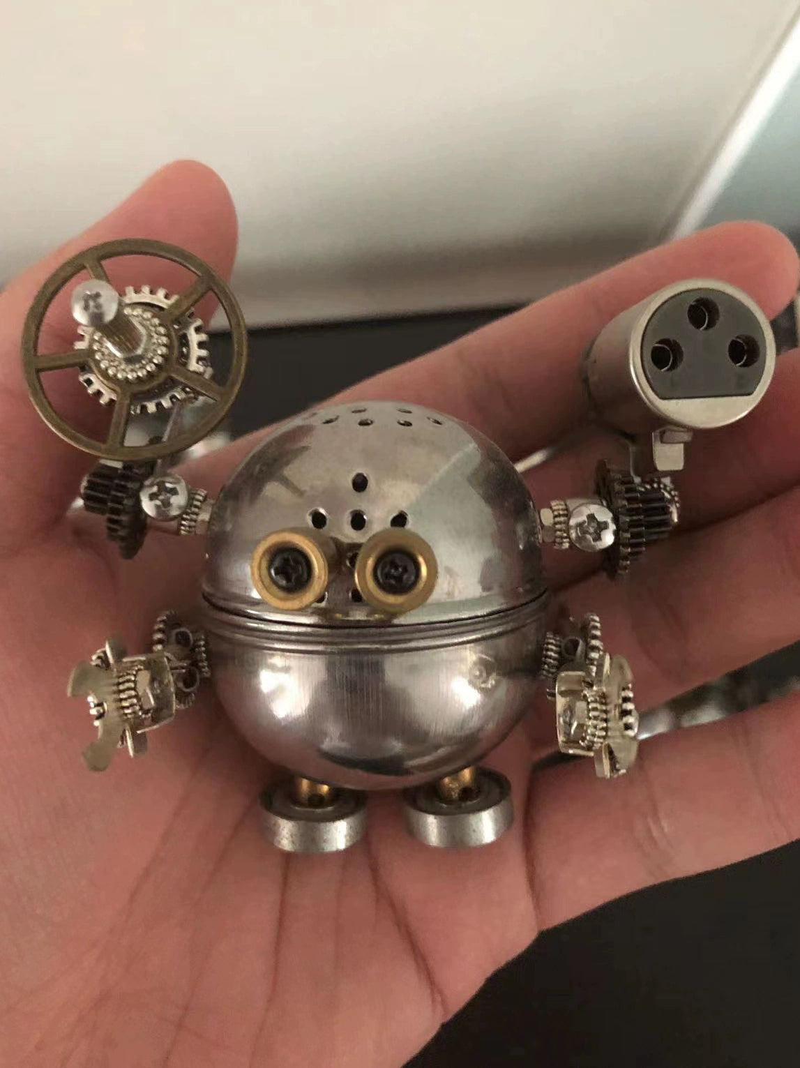 Assembly DIY steampunk mechanical little man figure model ornament gift metal figurine Valentine's Day