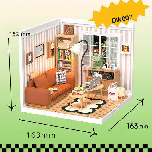 DIY Doll House Building Kit | Assemble Wooden Blocks Toy Gift for Girls | 3D Puzzle House