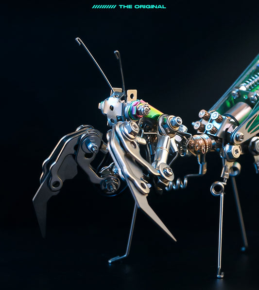 Mechanical Praying Mantis Gift Decoration Figure, Insect / Mech Fans DIY Metal Assembly Toy Model, Best Festival Present for Boys
