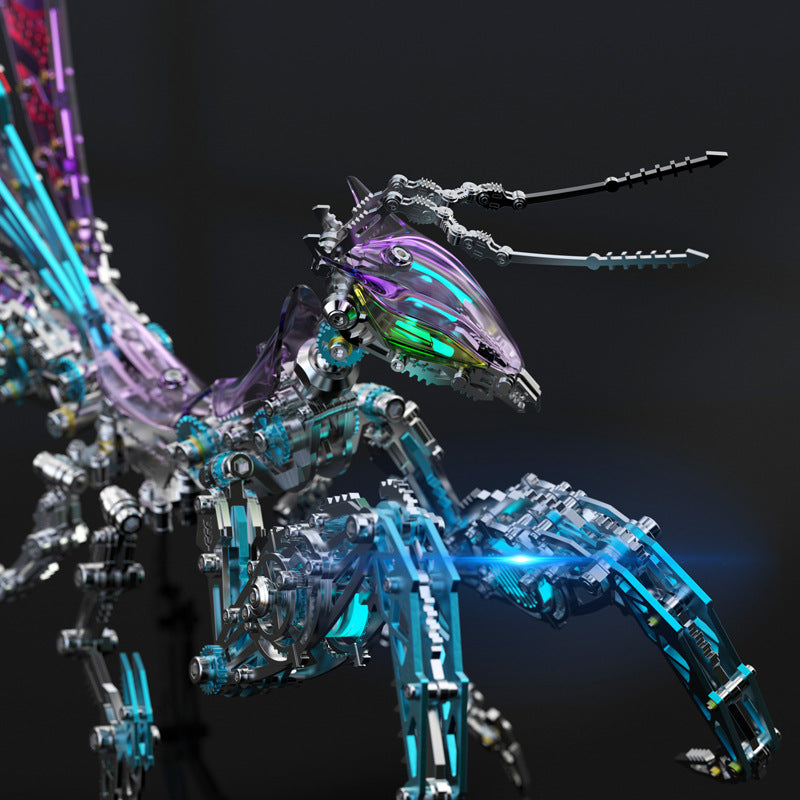 Steampunk Mantis 3D Assembly Metal Model DIY