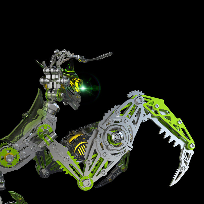 Steampunk Mantis 3D Assembly Metal Model DIY