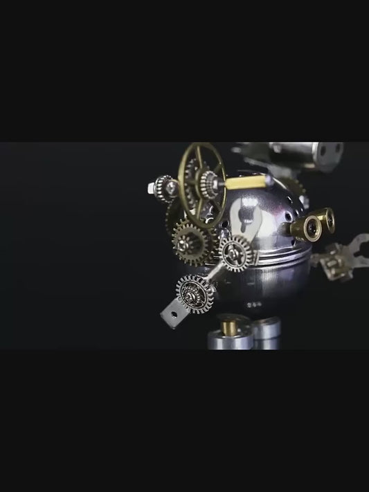 Assembly DIY steampunk mechanical little man figure model ornament gift metal figurine Valentine's Day
