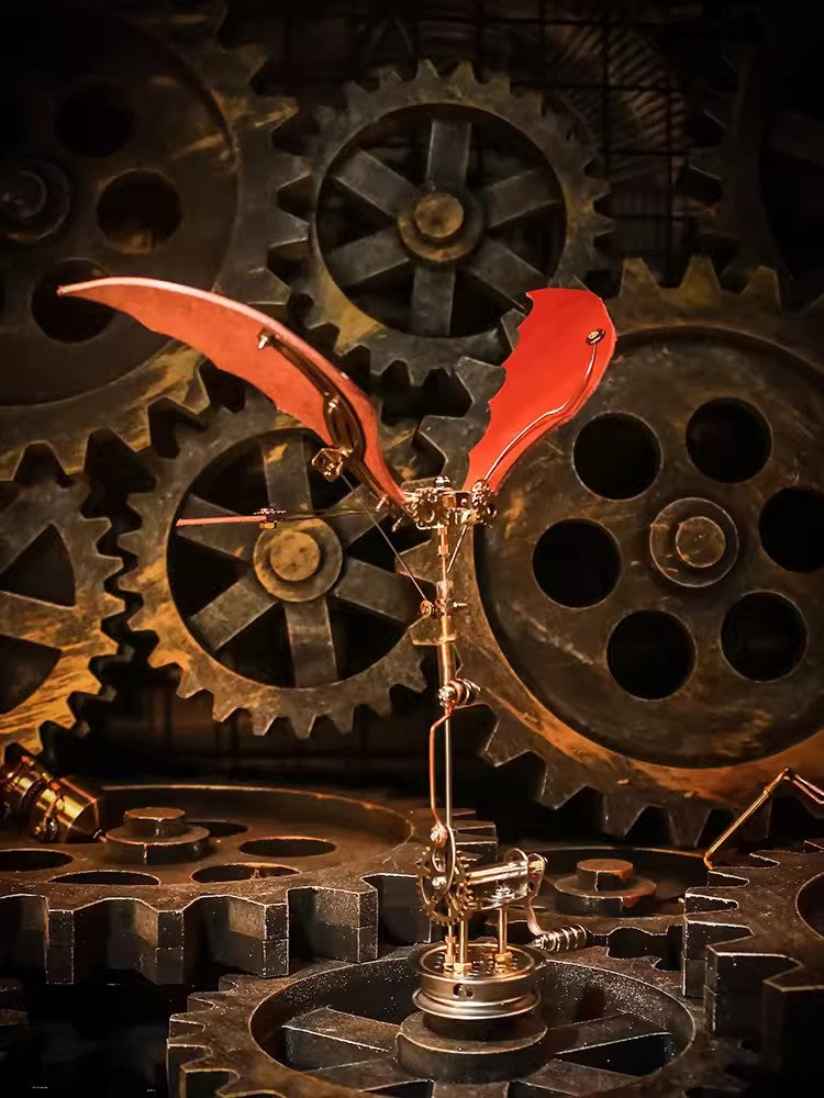 Mechanical Ornithopter Lite, Mechanical Ornithopter, Steampunk Bat, Steampunk Ornithopter, Mechanical Bat