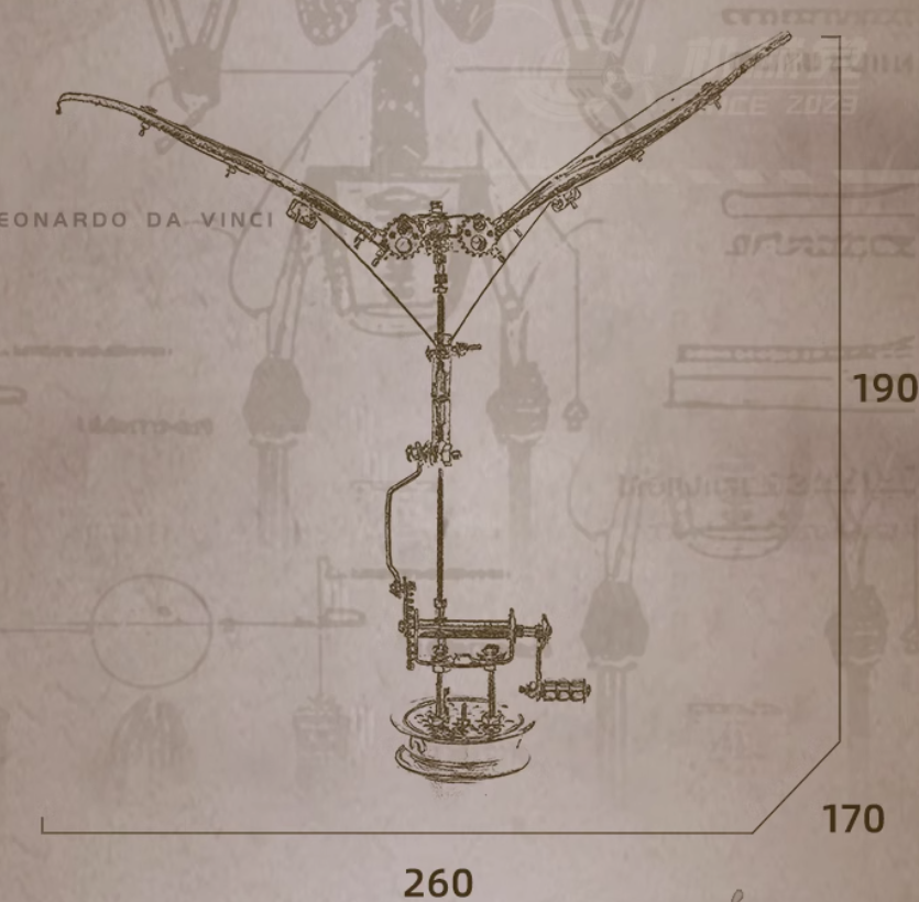 Mechanical Ornithopter Lite, Mechanical Ornithopter, Steampunk Bat, Steampunk Ornithopter, Mechanical Bat